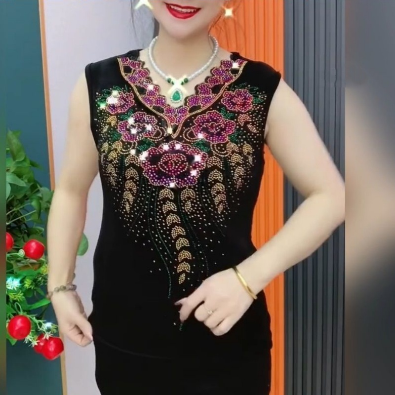 燙鑽氣質背心